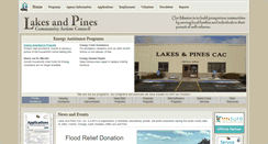 Desktop Screenshot of lakesandpines.org